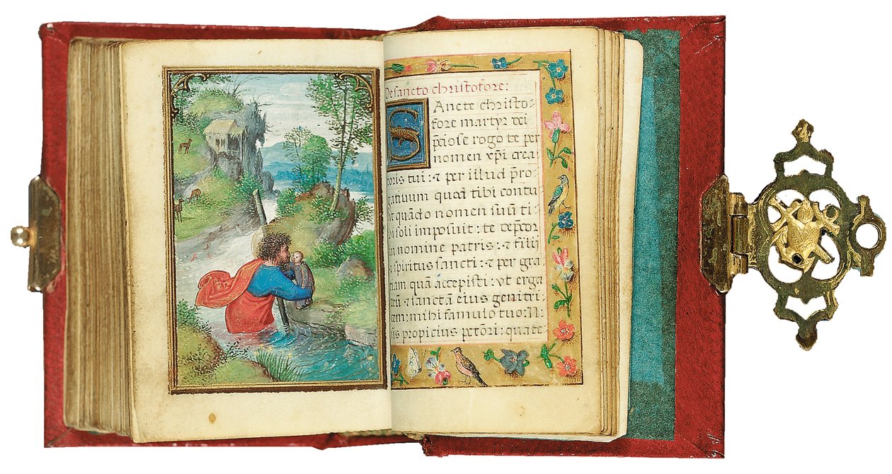 Folio z miniaturní Knihy hodin, použití Řím, Bruggy, 1530-35 od Simon Bening