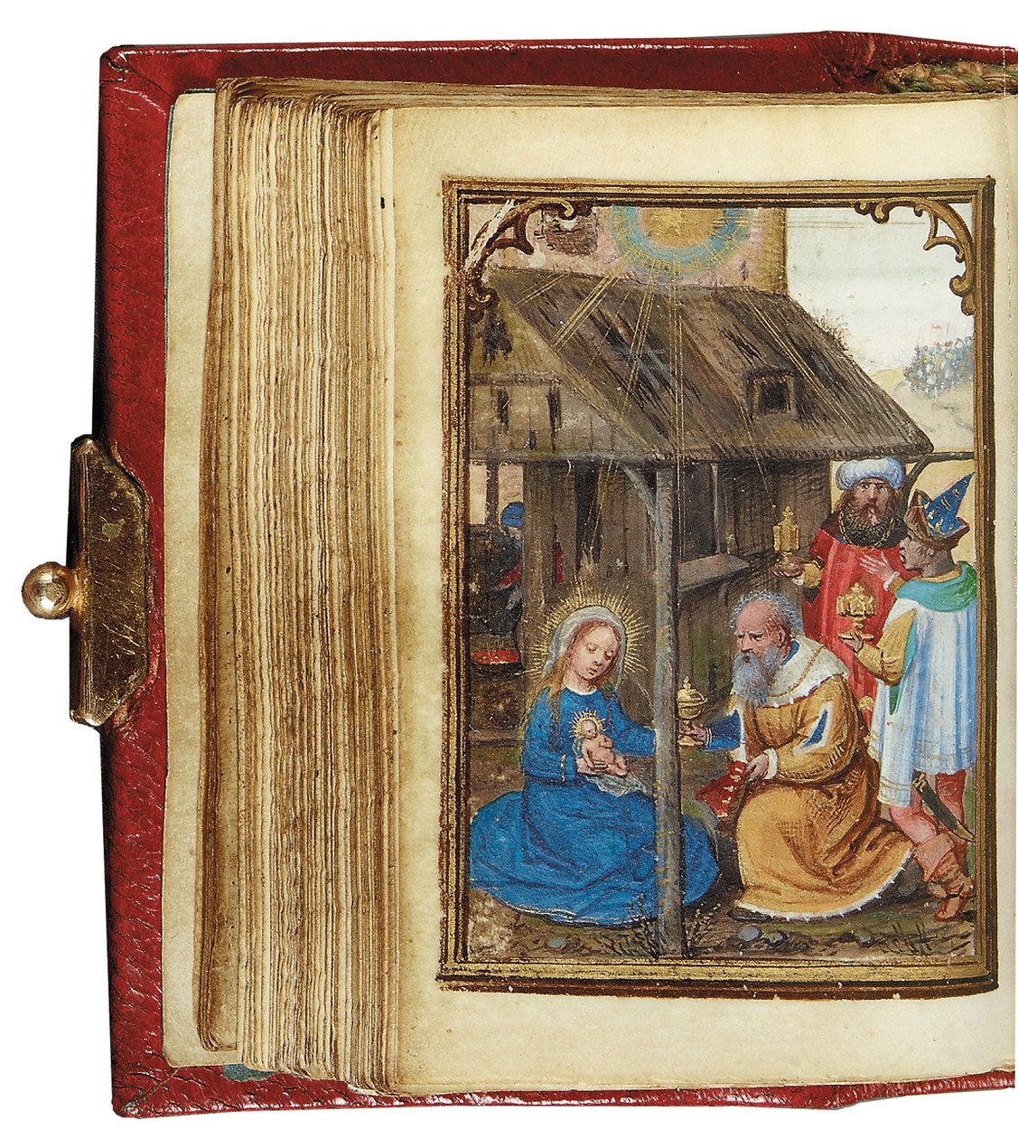 Folio z miniaturní Knihy hodin, použití Řím, Bruggy, 1530-35 od Simon Bening
