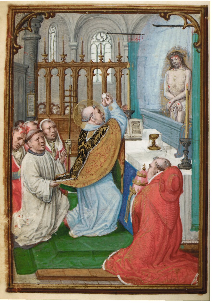 Folio z miniaturní Knihy hodin, použití Řím, Bruggy, 1530-35 od Simon Bening