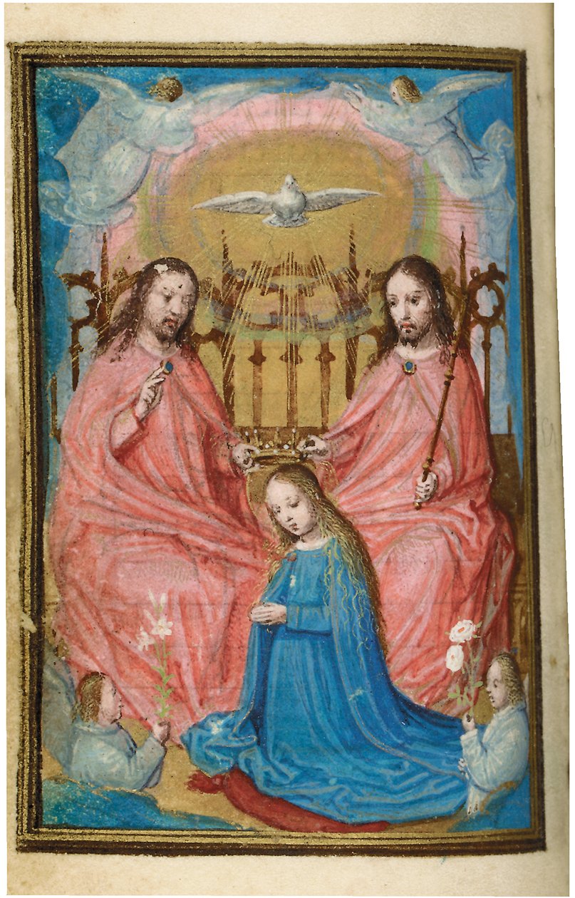Folio z miniaturní Knihy hodin, použití Řím, Bruggy, 1530-35 od Simon Bening