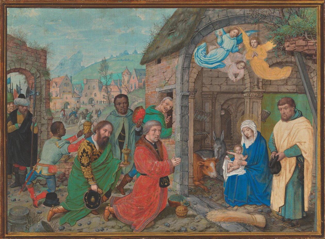 Klanění tří králů, polovina 20. let 16. století. od Simon Bening