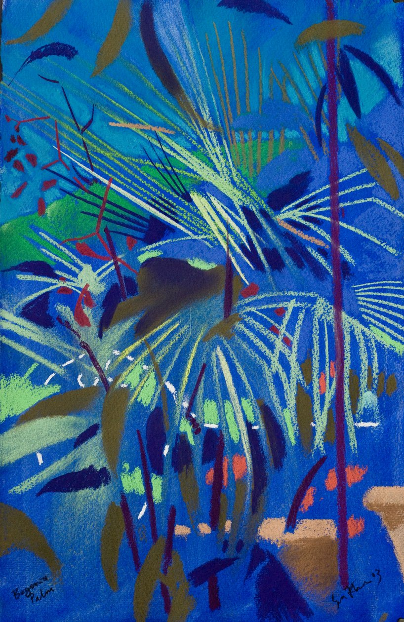 Begonia Palm (pastel na papíře) od Simon Fletcher