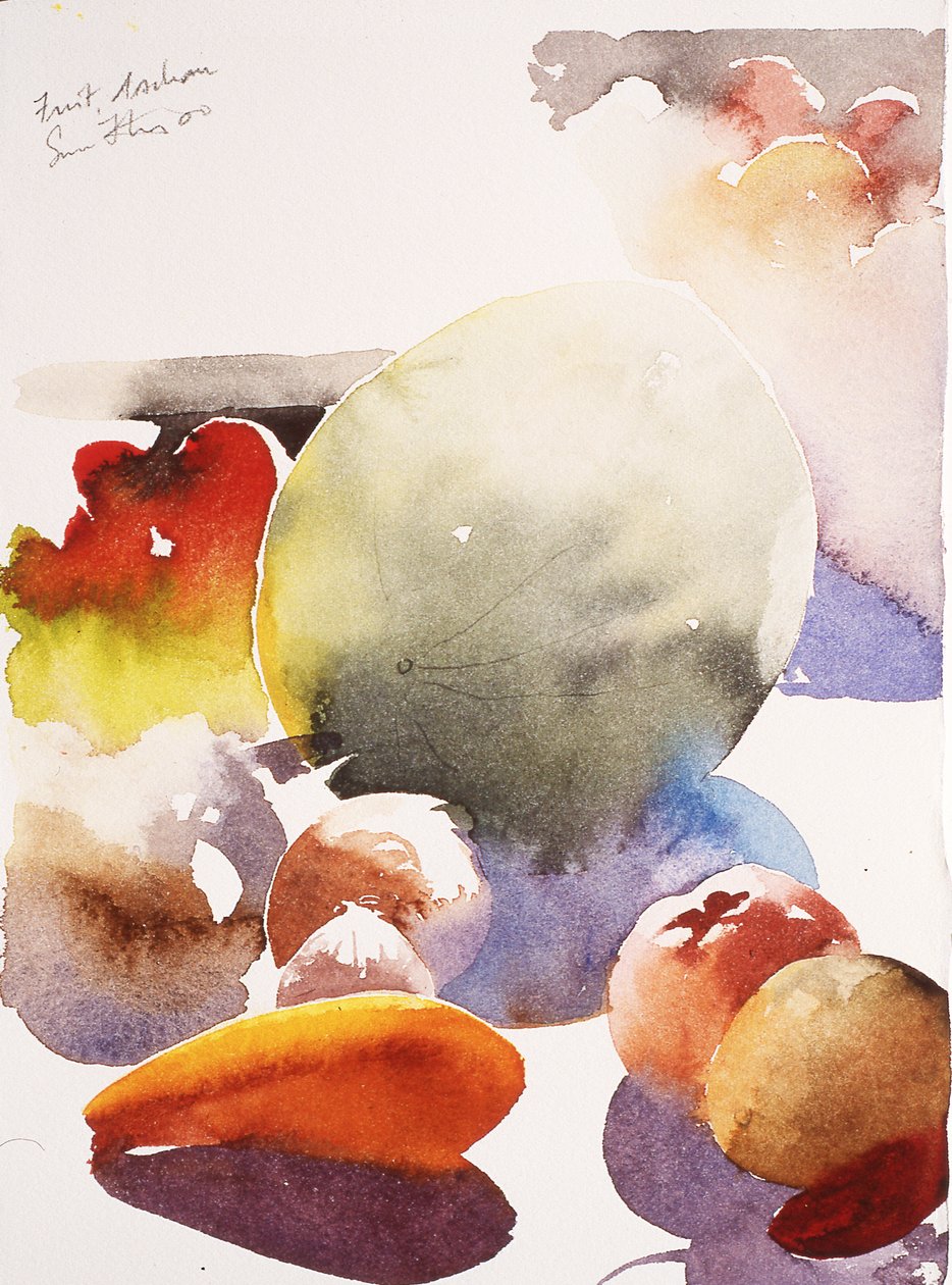 Ovoce, Aschau, 2000 (akvarel) od Simon Fletcher