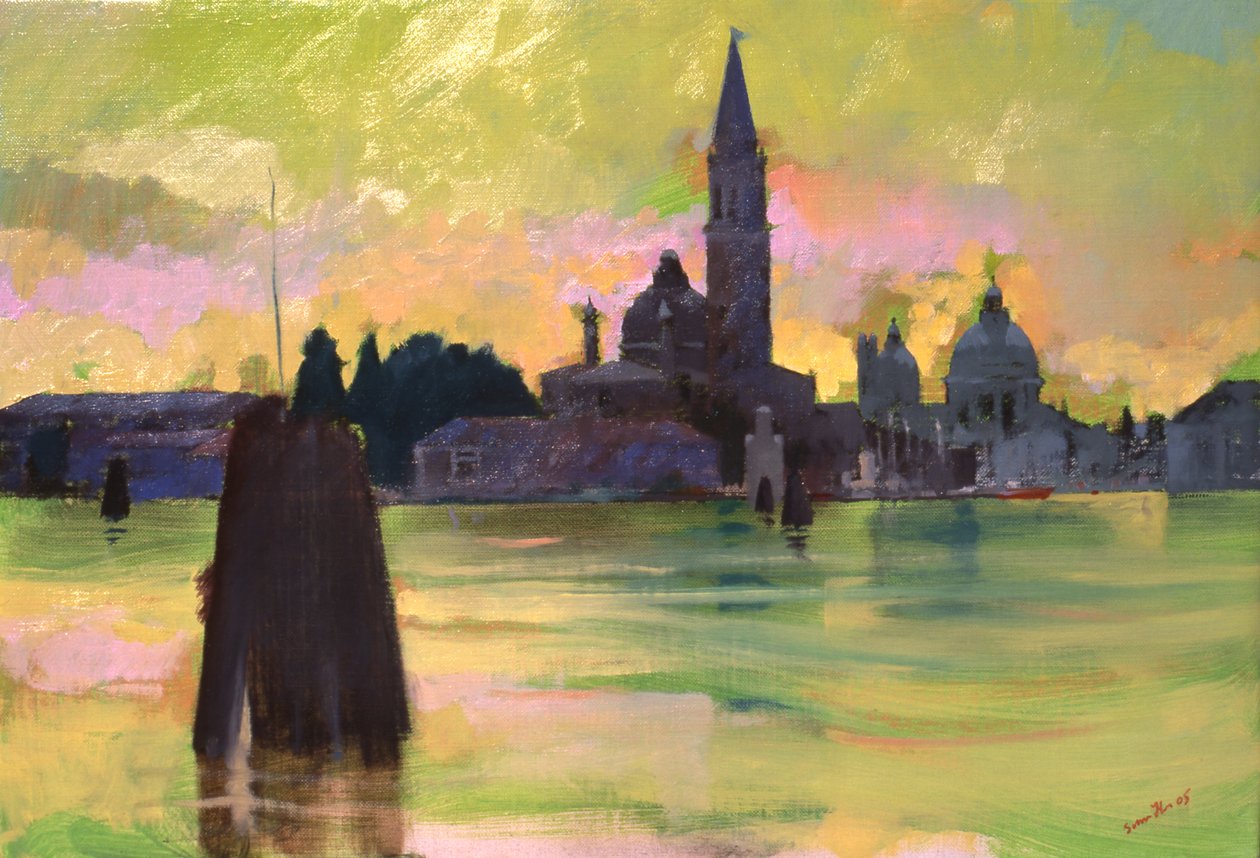 Giorgio a pozdrav, 2005 (olej na plátně) od Simon Fletcher