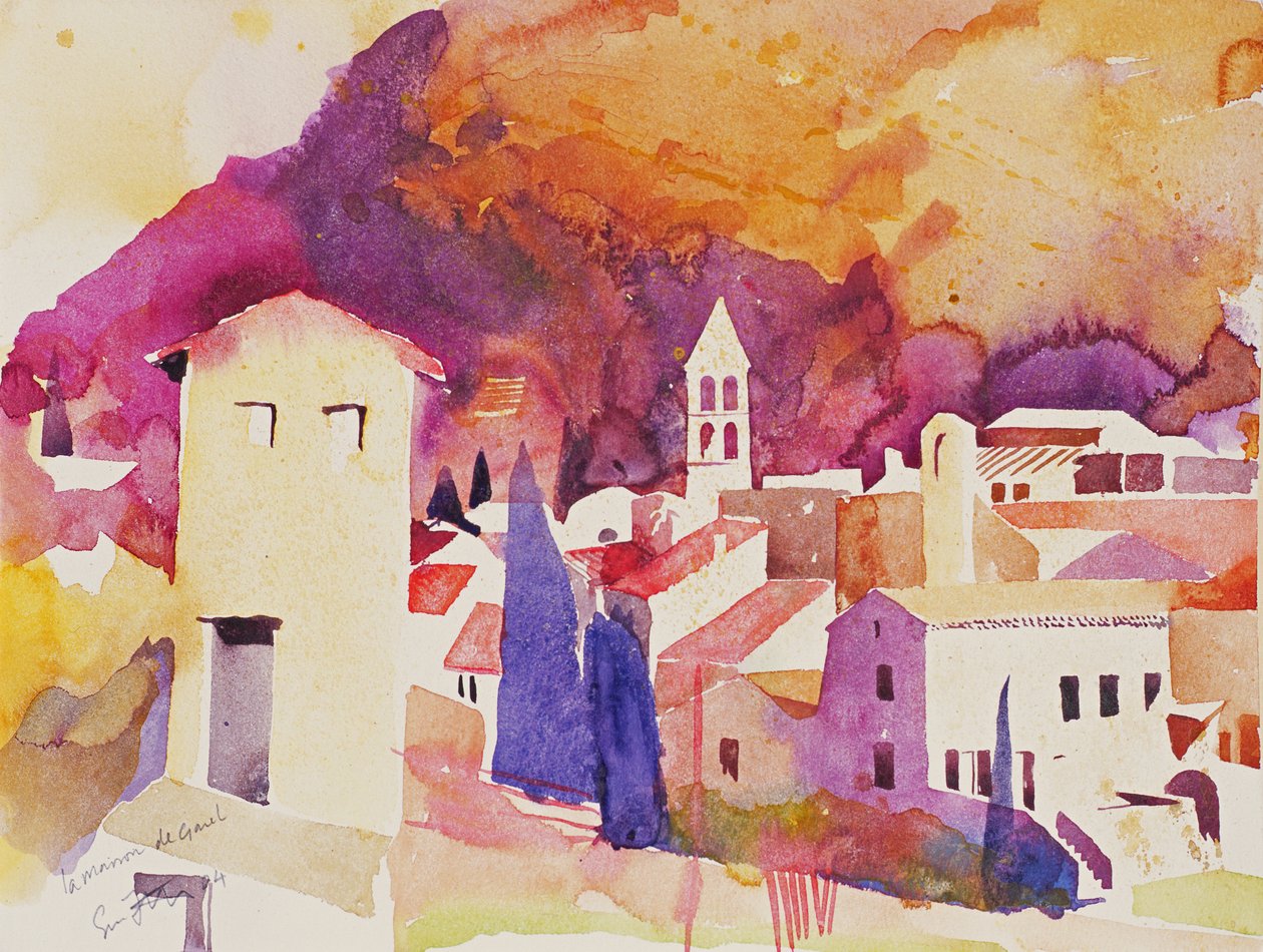 La Maison de Garel, 2004 (akvarel na papíře) od Simon Fletcher