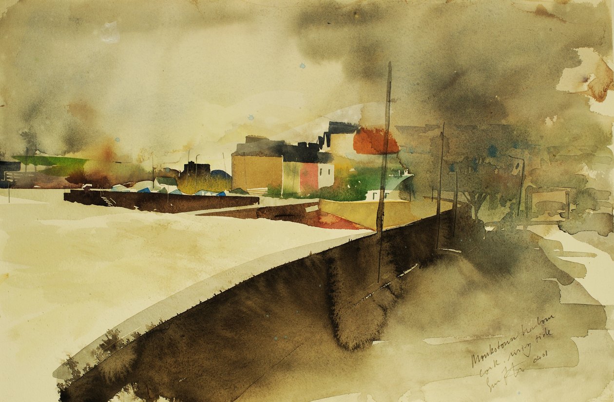 Přístav Monkstown, Cork, 2003 (akvarel) od Simon Fletcher