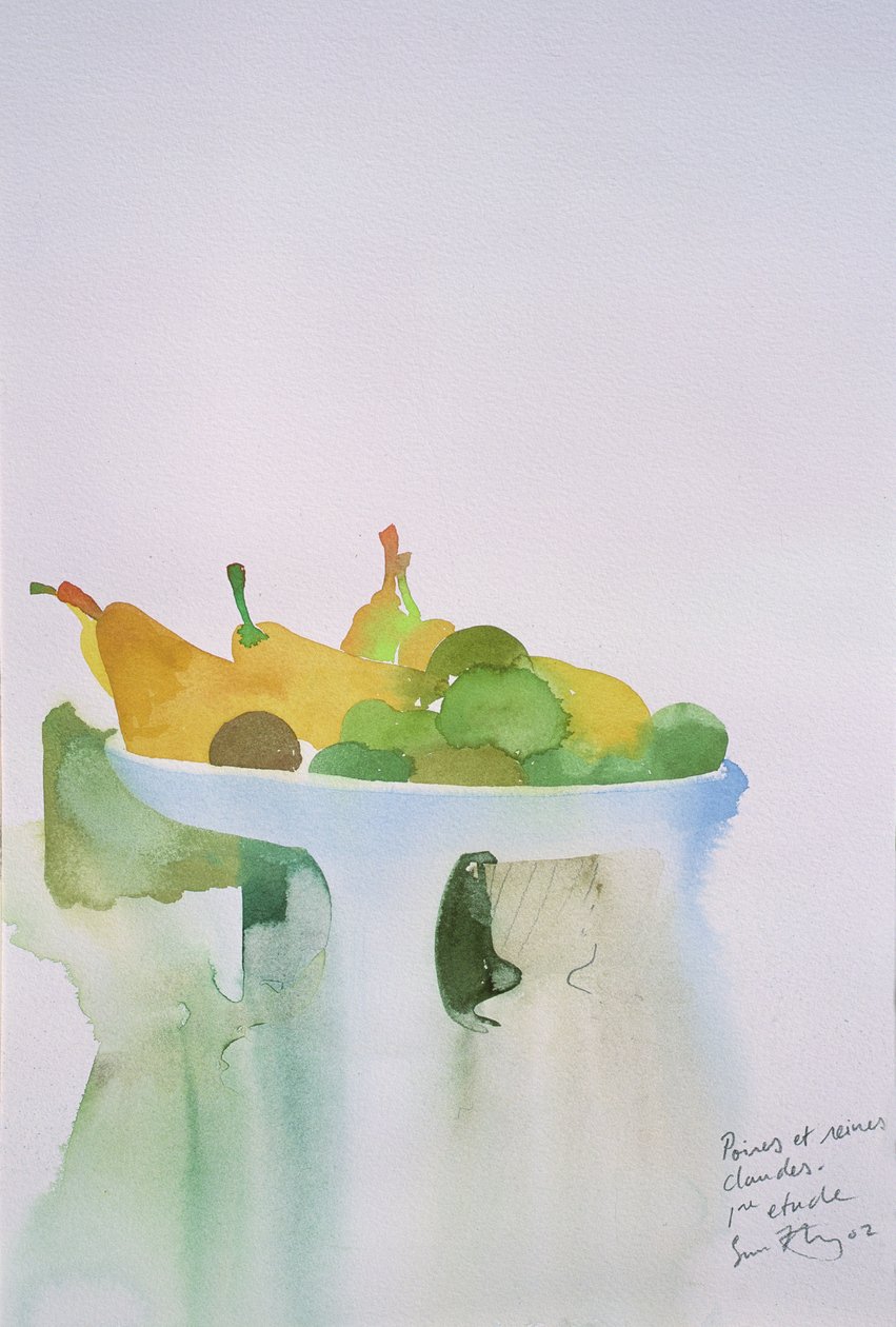 Poire, claudes queens I, 2002 (akvarel) od Simon Fletcher