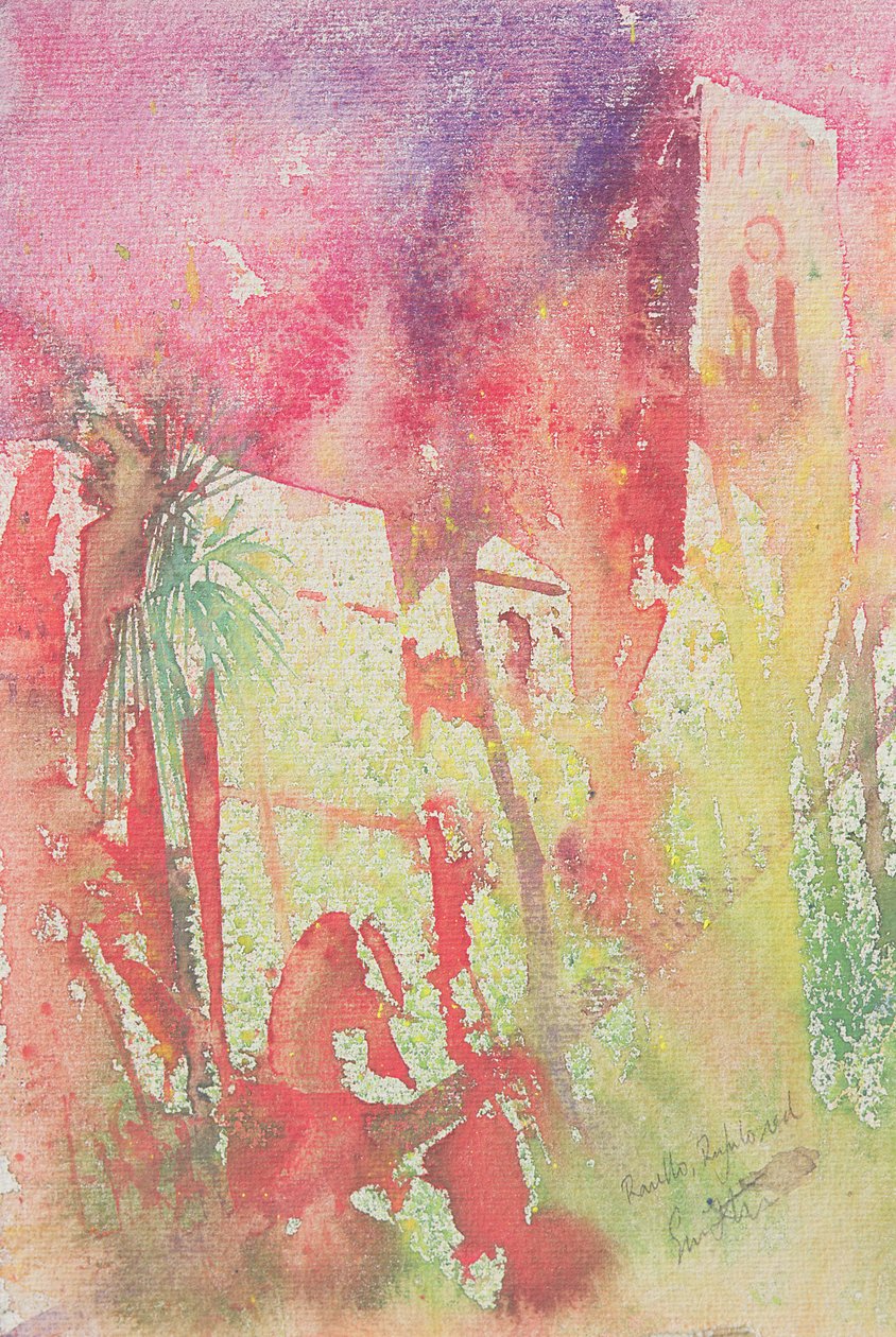 Ravello rufulo, Itálie, 2001 (akvarel) od Simon Fletcher