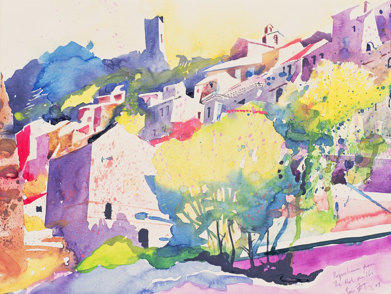 Roque Brun ze Starých mlýnů, 2003 (akvarel na papíře) od Simon Fletcher