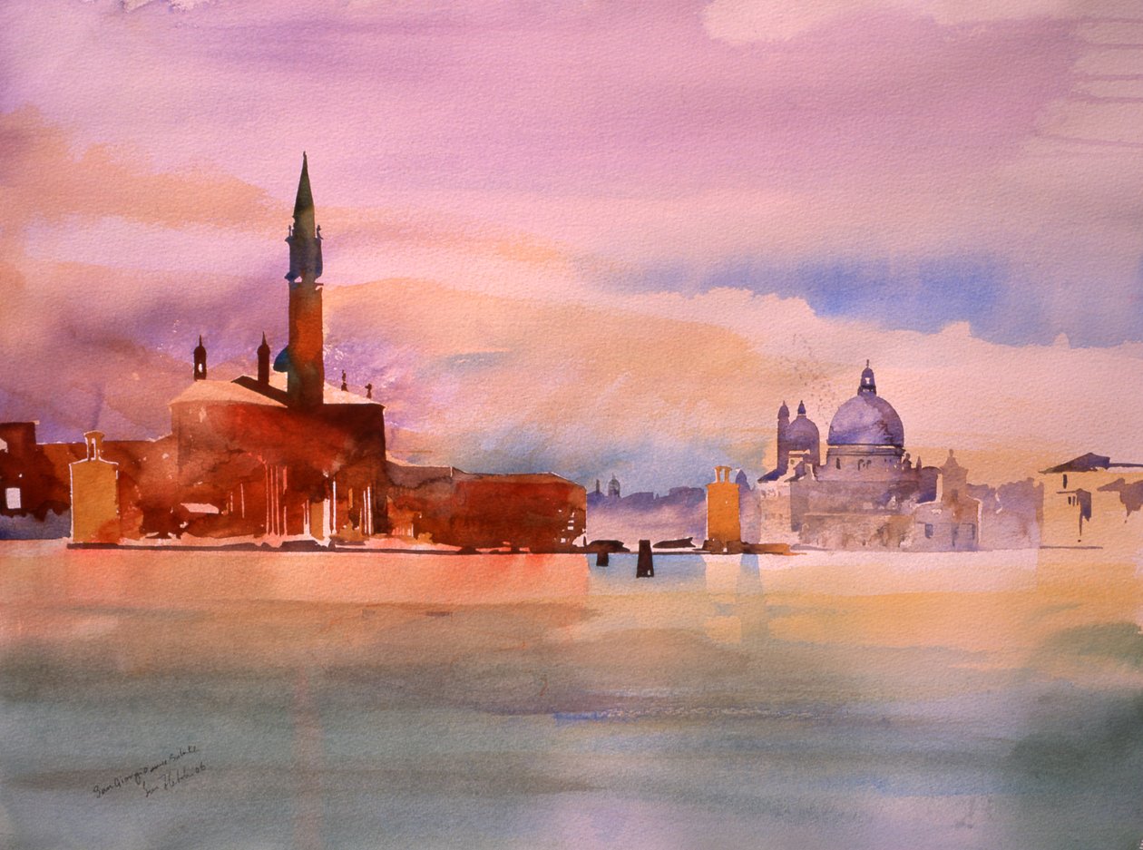 San Giorgio a Salute, 2006 (akvarel na papíře) od Simon Fletcher