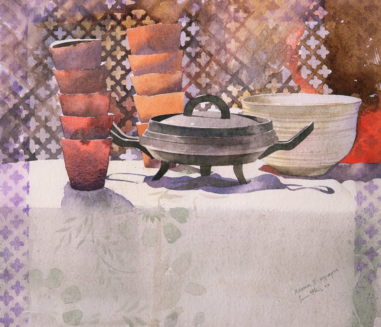 Xema Espagne, 2000 (akvarel) od Simon Fletcher