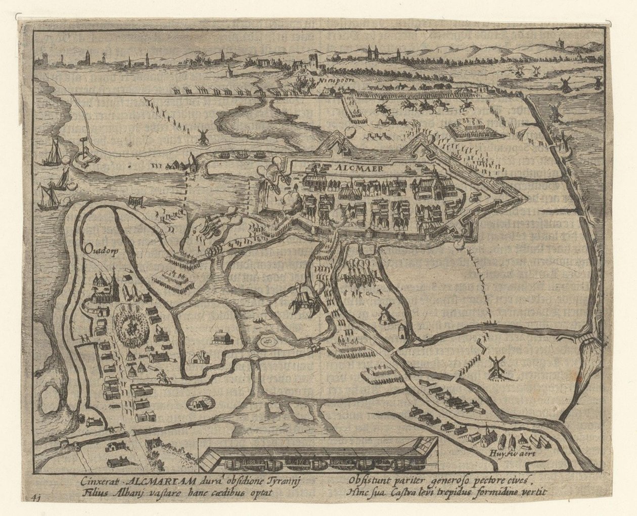 Obléhání Alkmaaru, 1573 od Simon Frisius