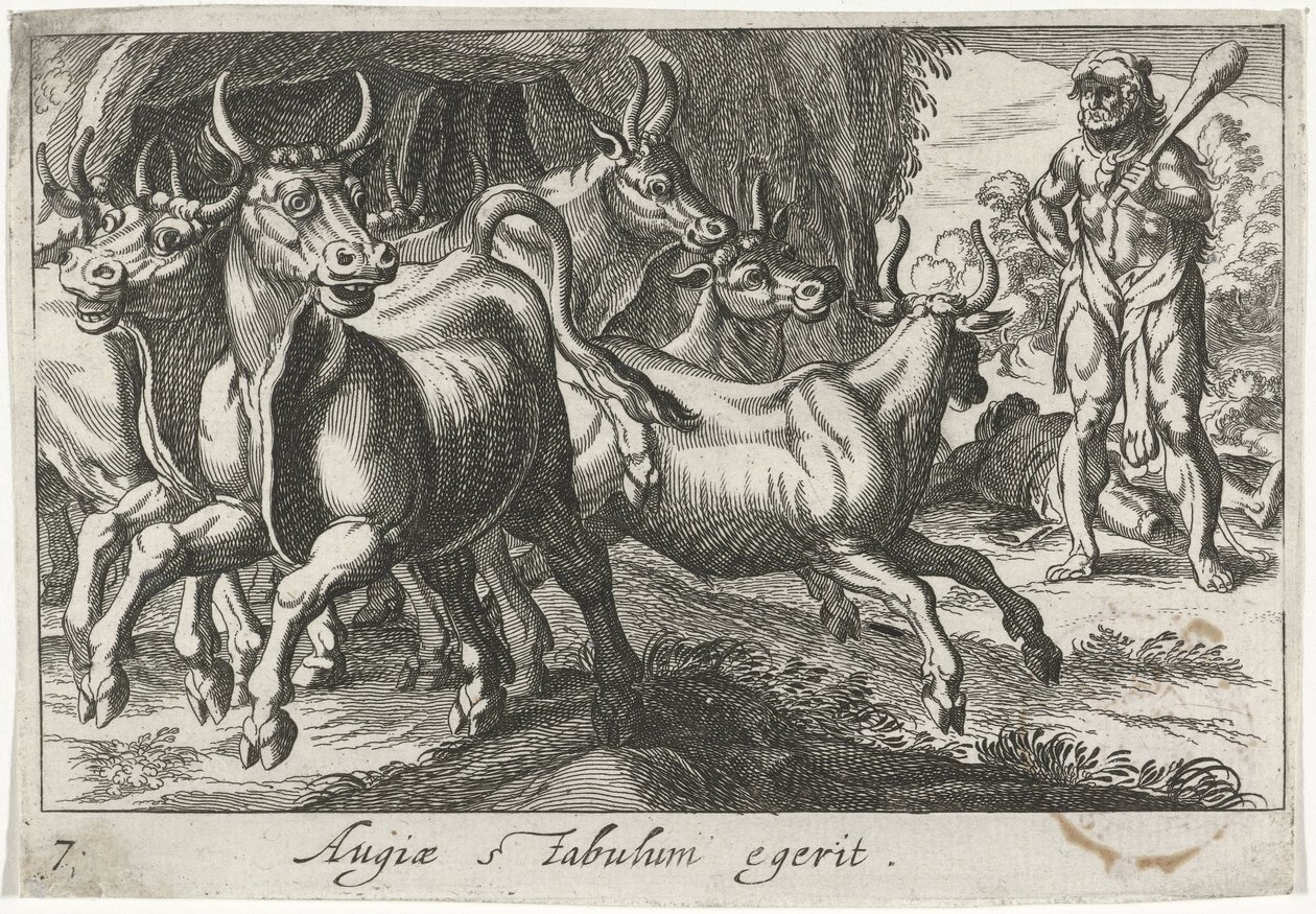 Hercules Hoedt de kudde van Geryon (název na objektu) Herkulische theme