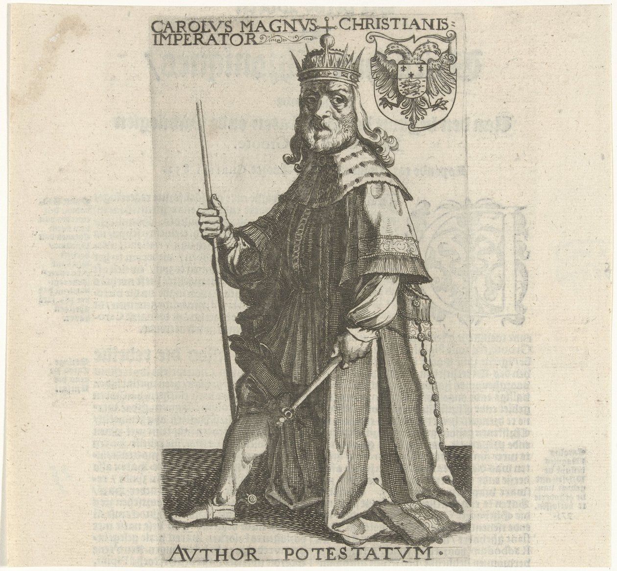 Císař Karel Veliký od Simon Frisius