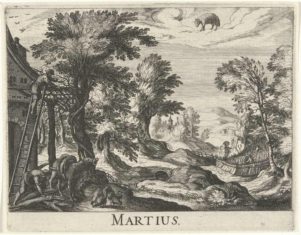 březen Martius (titul na objektu) Dvanáct měsíců (název seriálu) od Simon Frisius