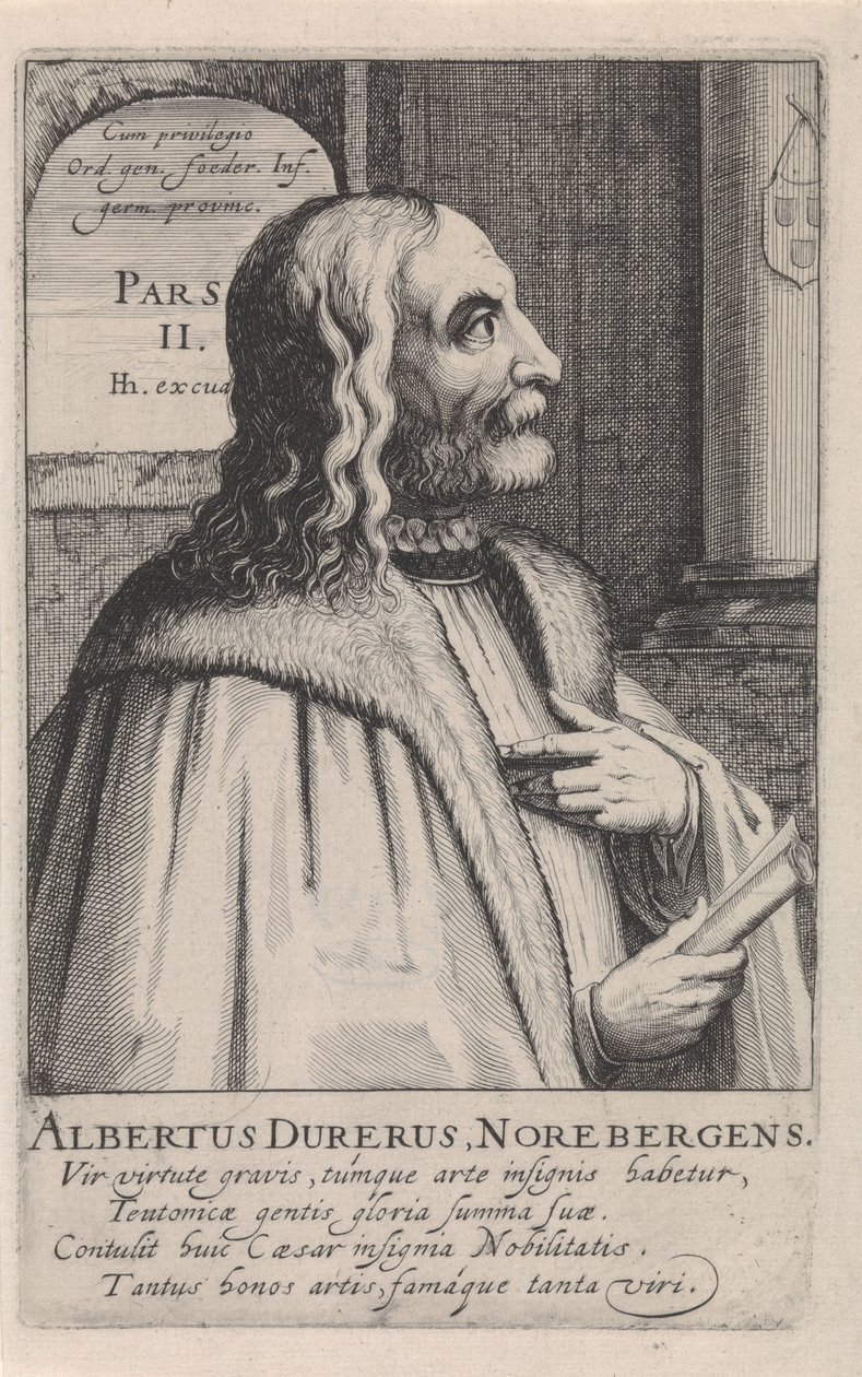Portrét Albrechta Dürera od Simon Frisius