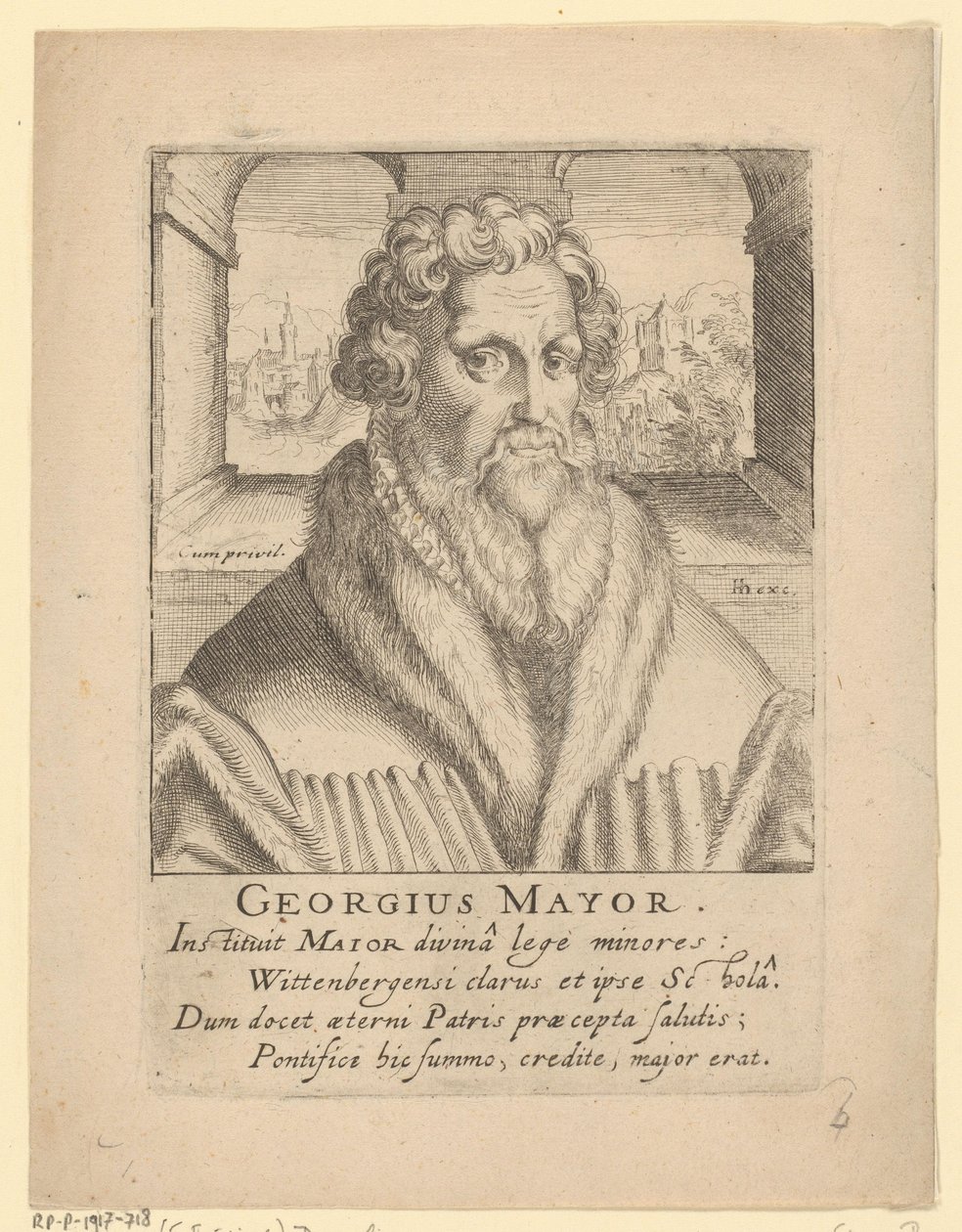 Portrét Georga Majora od Simon Frisius
