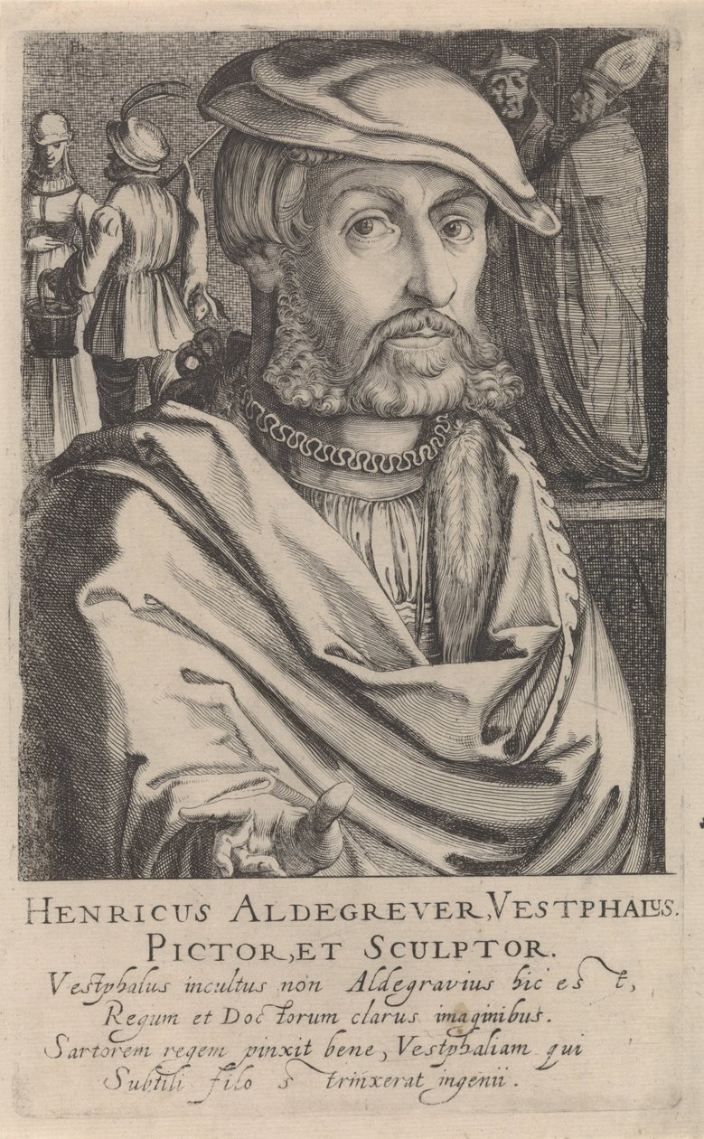 Portrét Heinricha Aldegrevera od Simon Frisius