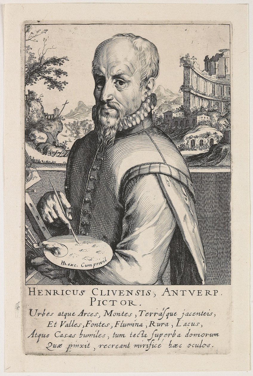 Portrét Hendrika van Cleefa od Simon Frisius