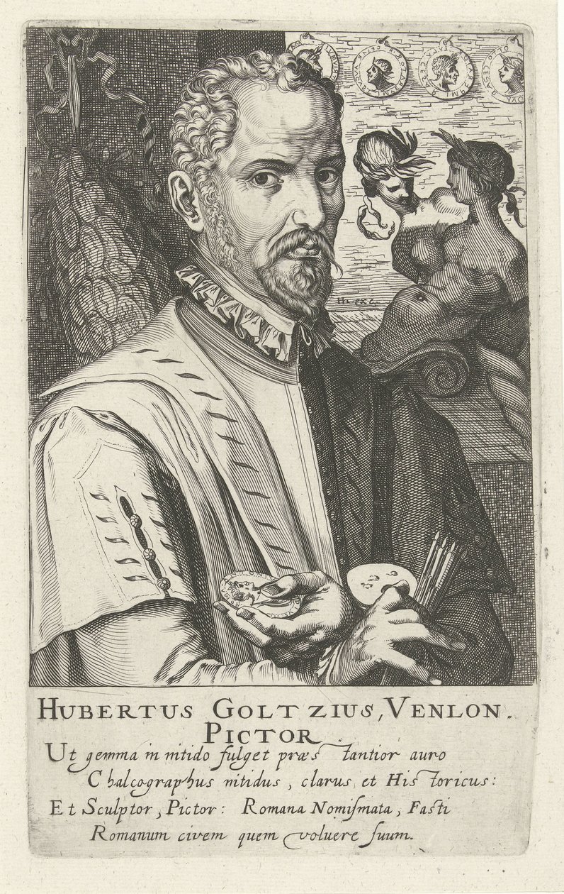 Portrét Huberta Goltziuse od Simon Frisius