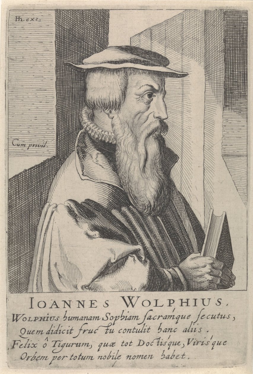 Portrét Johanna Wolfa od Simon Frisius