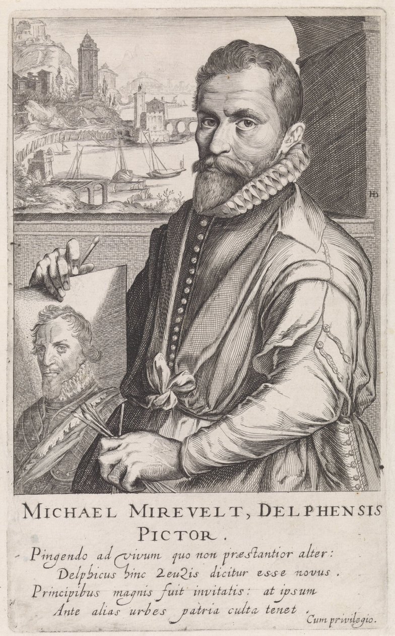Portrét Michiela Jansze van Mierevelta od Simon Frisius