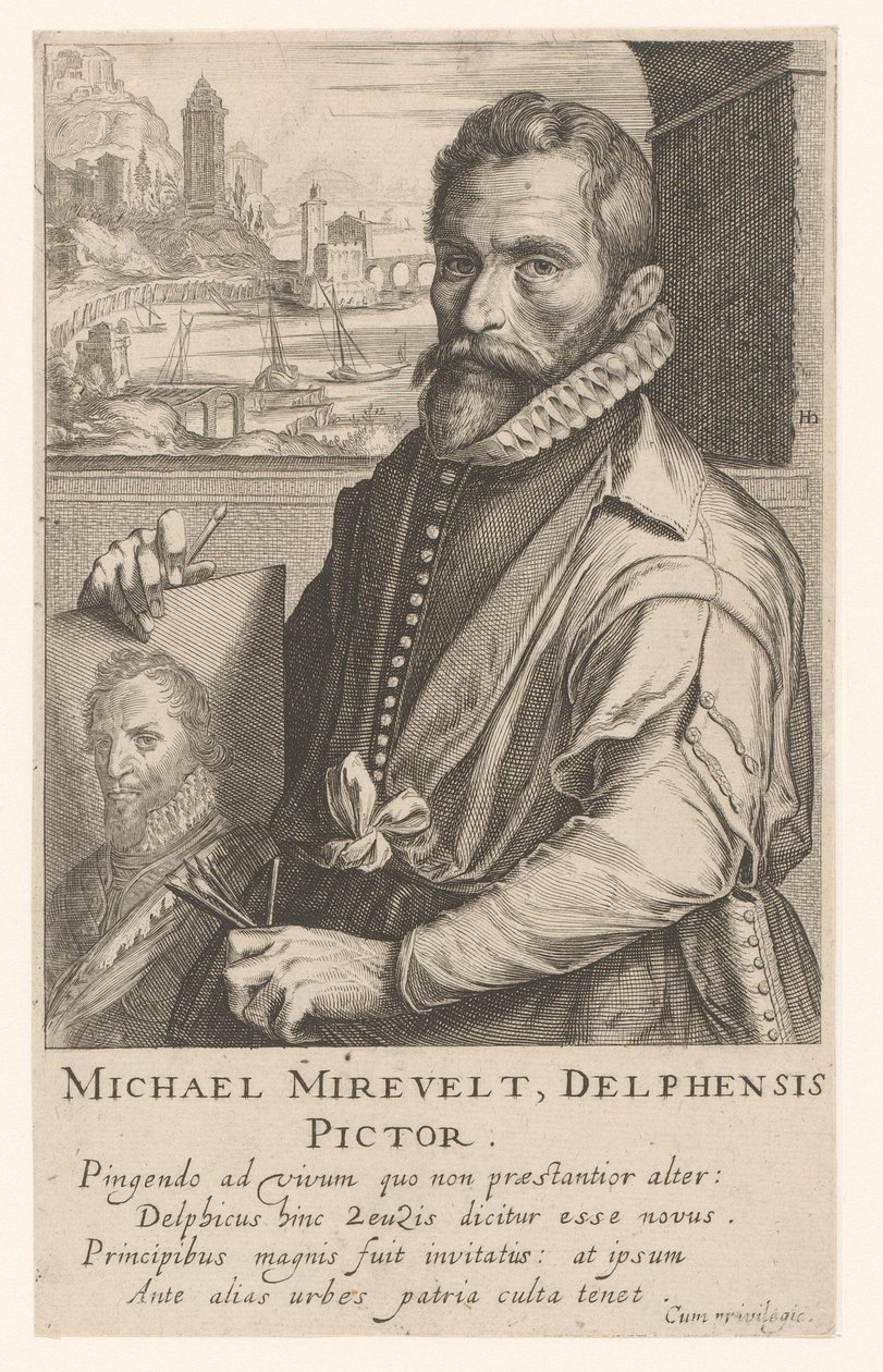 Portrét Michiela Mierevelta od Simon Frisius