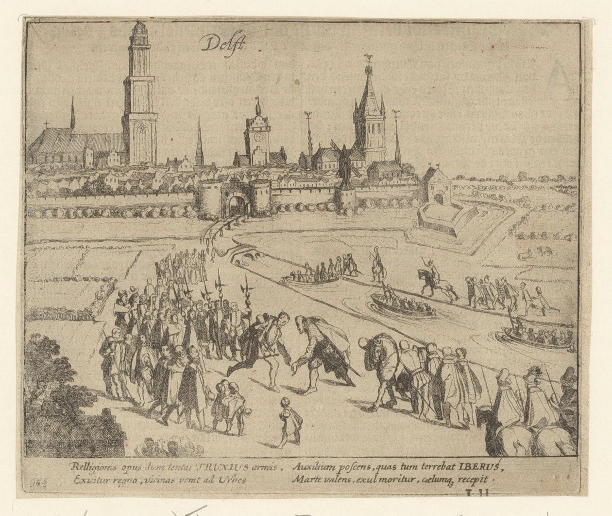 Truchsess je přijat v Delftu, 1584 od Simon Frisius