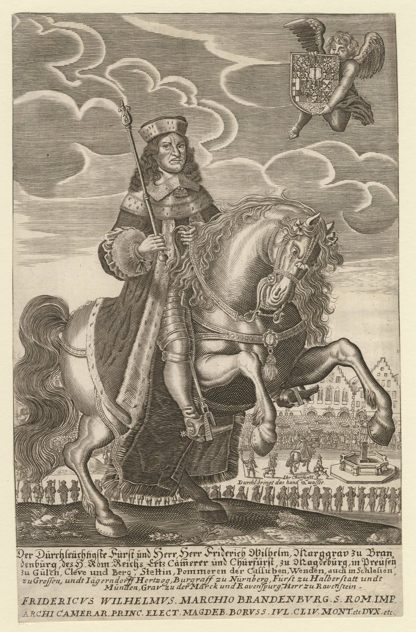 Portrét Fredericka Viléma 1620-1688, braniborského kurfiřta, vévody z Pruska, 1680 od Simon Grimm