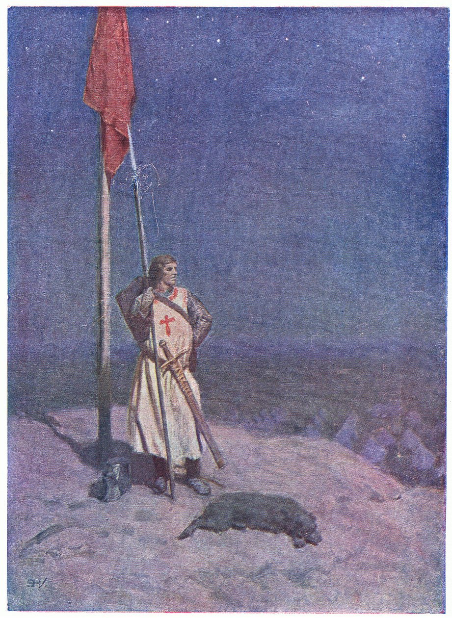 Celá příroda kolem něj spala v klidném měsíčním svitu nebo v hlubokém stínu od Simon Harmon Vedder
