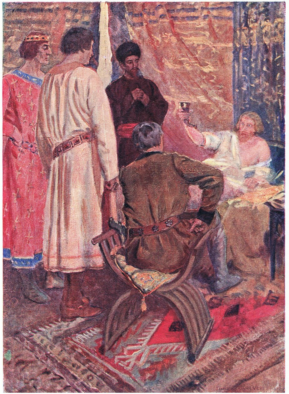 K nesmrtelné cti první křížové výpravy, která udeří kopím nebo mečem na bránu Jeruzaléma od Simon Harmon Vedder