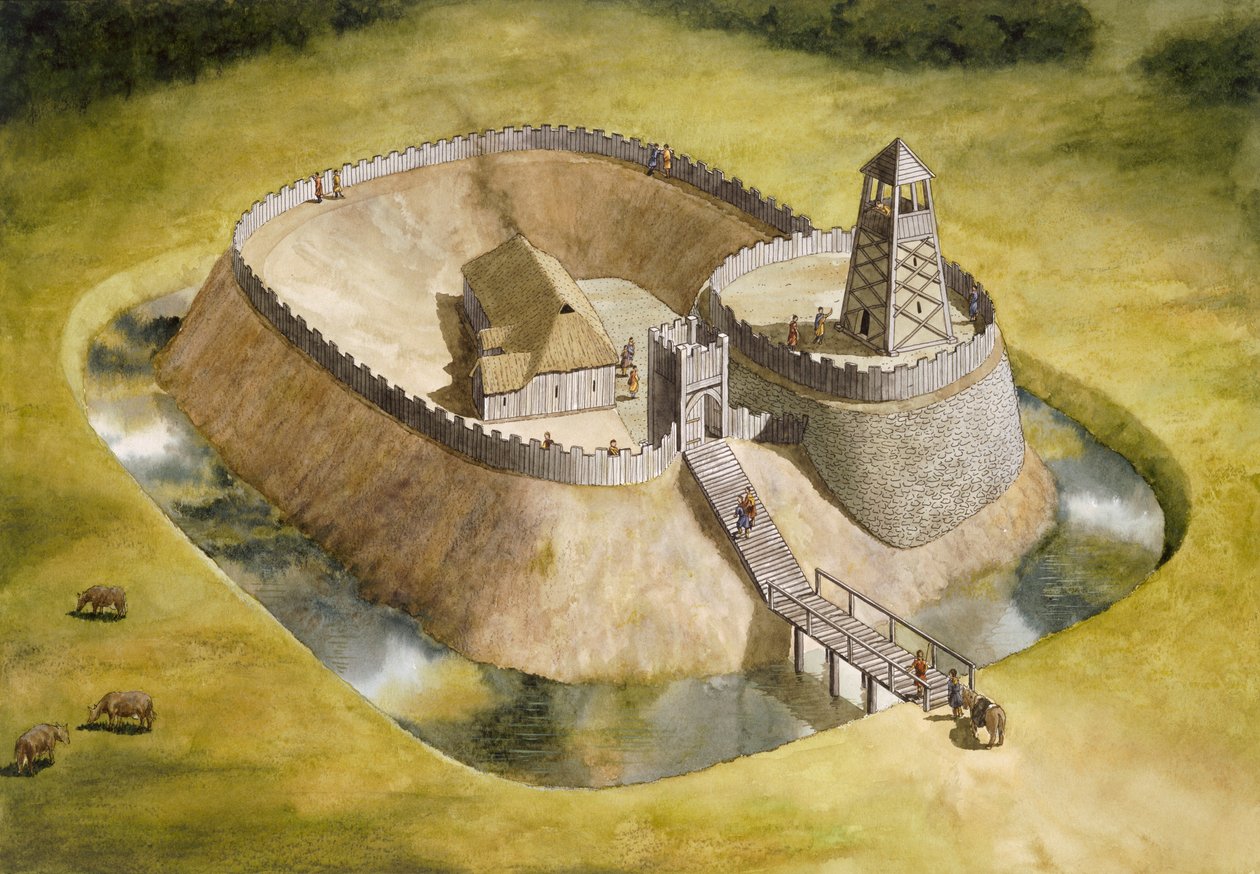 Hrad Helmsley, Severní Yorkshire, 12. století c1990-c2010 od Simon Hayfield