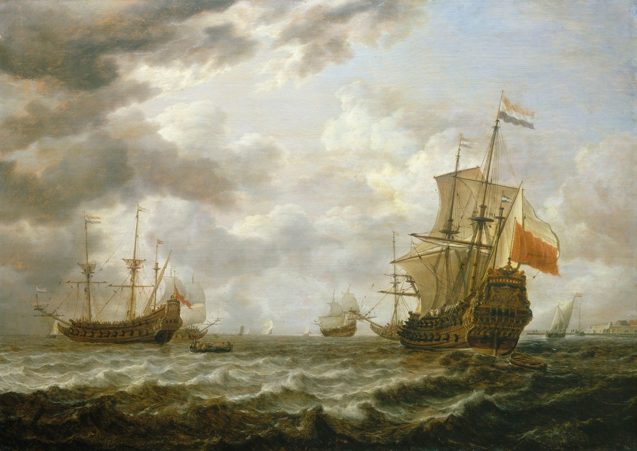 Brederode u Hellevoetsluis, polovina 17. století (obraz) od Simon Jacobsz. Vlieger