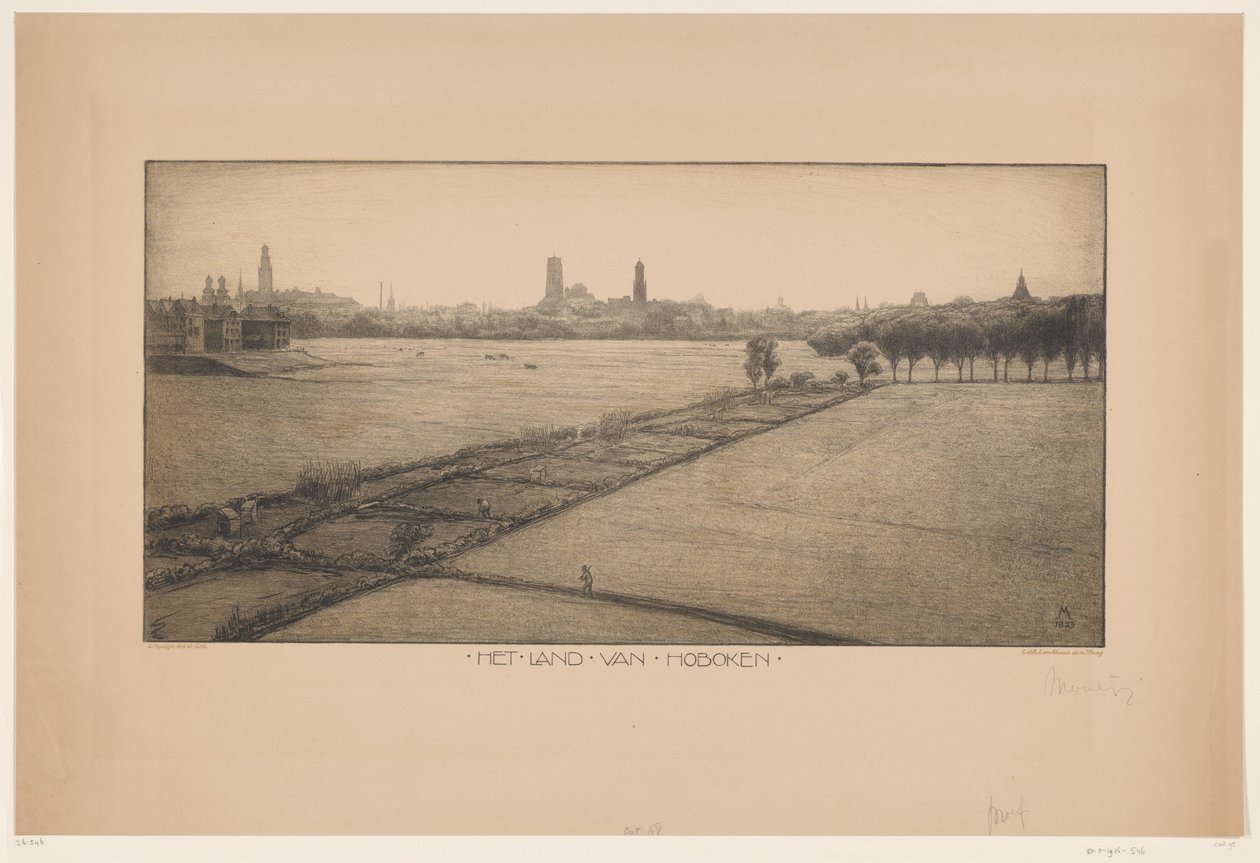 The Land of Hoboken (původní název na objektu) od Simon Moulijn (signed by artist)