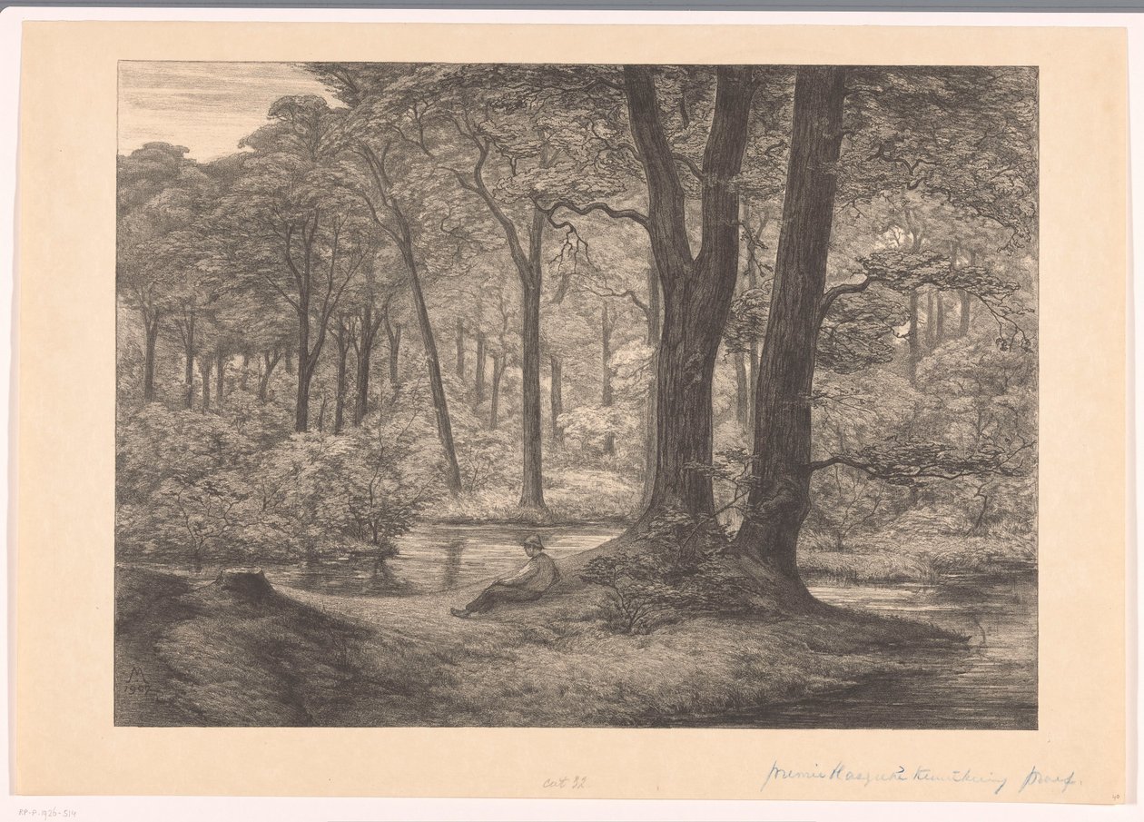 Pohled na Hunnenschans na Veluwe The Hunnenschang (původní název) od Simon Moulijn