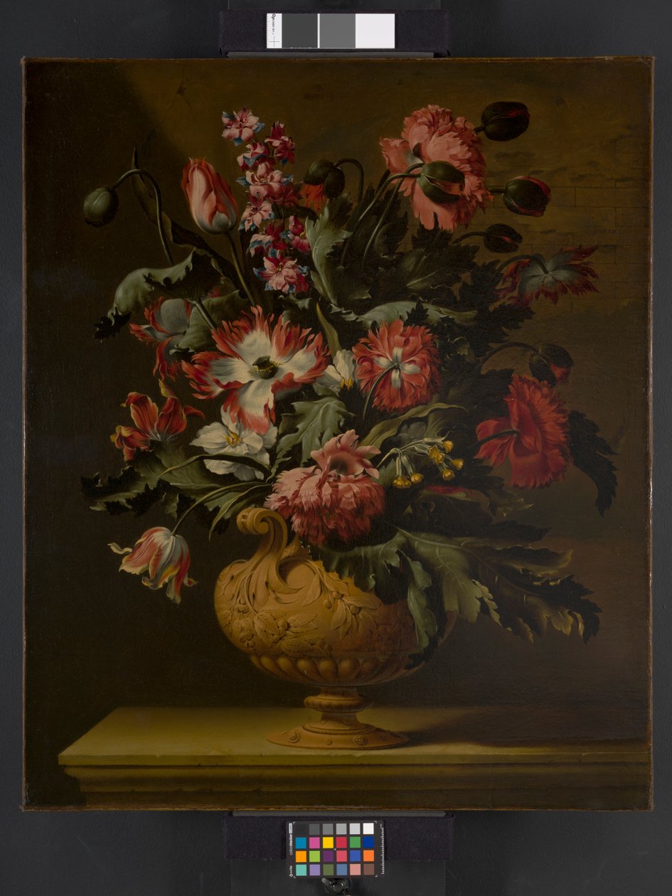Váza s květinami, před rokem 1710 od Simon Peeterz Verelst