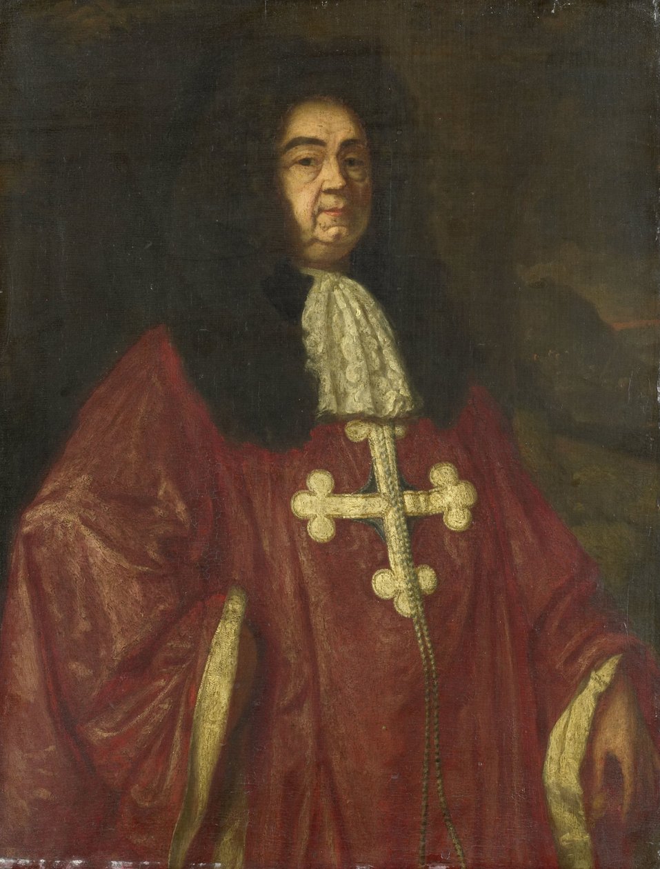 Portrét Johannese Campricha van Cronefelta, rytíře Řádu svatého Maurice a svatého Lazara, císařského německého velvyslance v Haagu od Simon Ruys