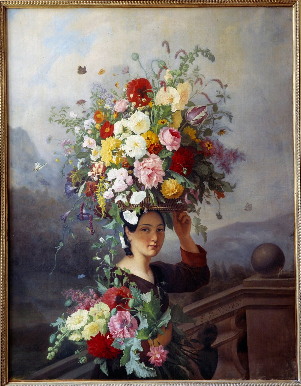 zahradník Obraz Simona Saint-Jeana (1808-1860) 1837 Ne. 1,29x1,65 m Lyon, Muzeum výtvarných umění od Simon Saint Jean