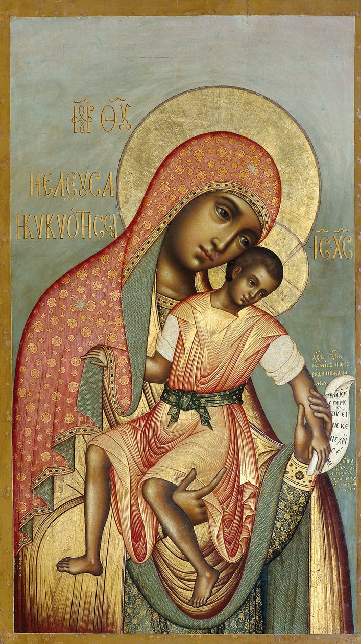 Panna Eleusa z Kykkos, 1668. od Simon Ushakov