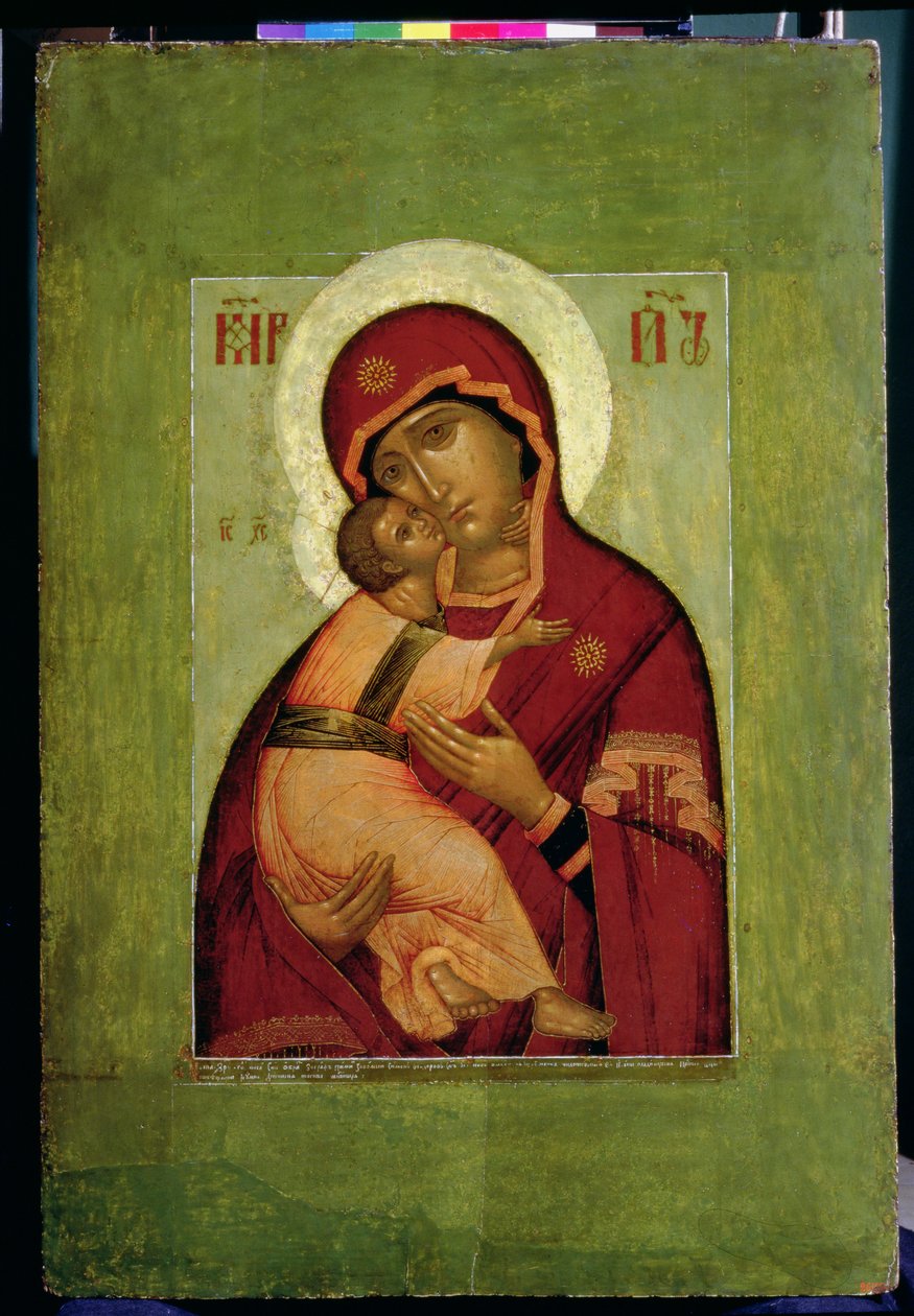 Vladimir Madonna pokory, ruská ikona (tempera na panelu) od Simon Ushakov