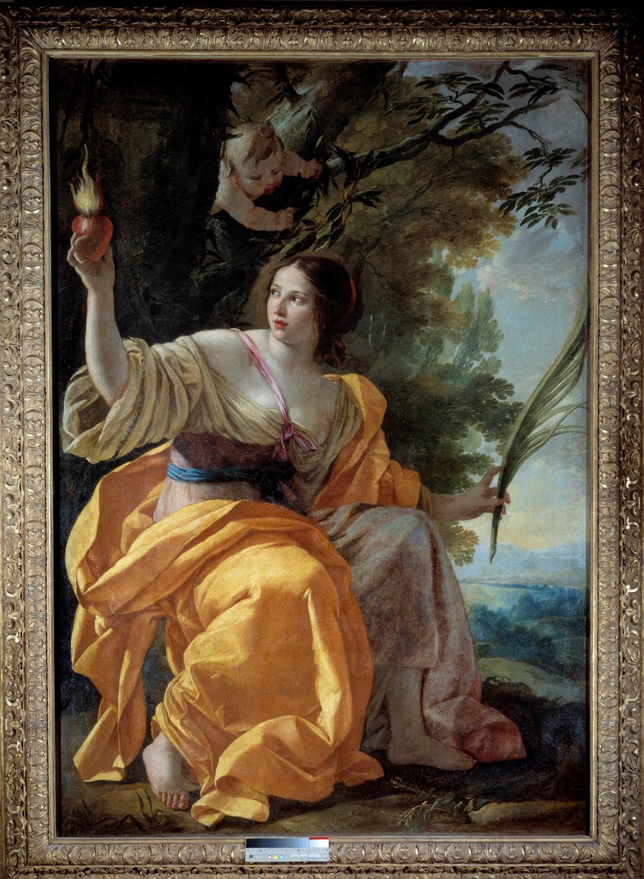 Alegorická postava lásky (dříve Víra”” Obraz Simona Voueta (1590-1649) 17. století. Rozměr 1,9x1,3m. od Simon Vouet