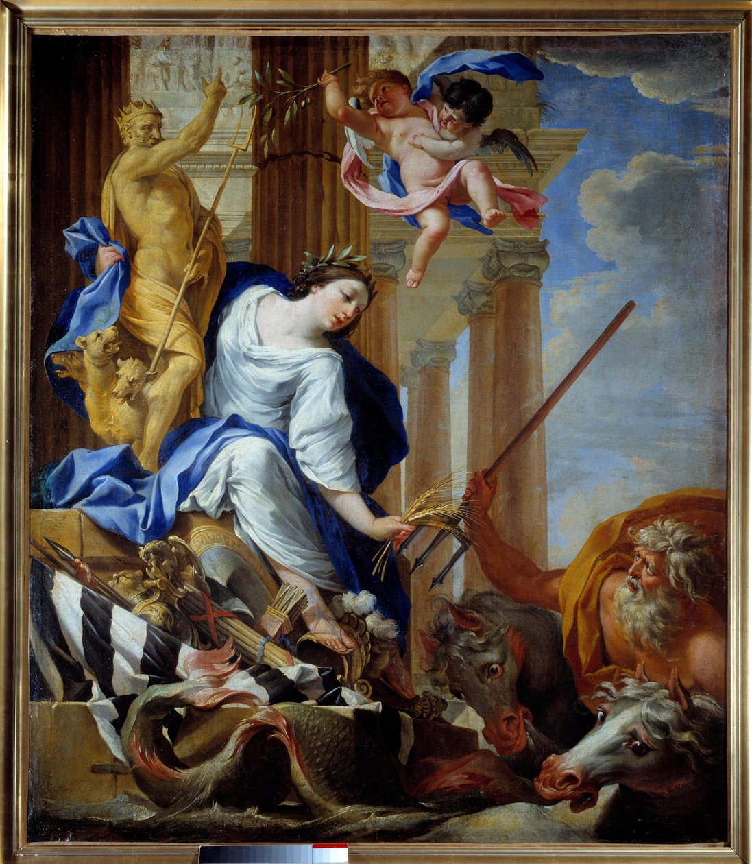Alegorie výhod míru Malba Simona Voueta (1590-1649) 1645 Cherbourg, Musee Thomas Henry od Simon Vouet