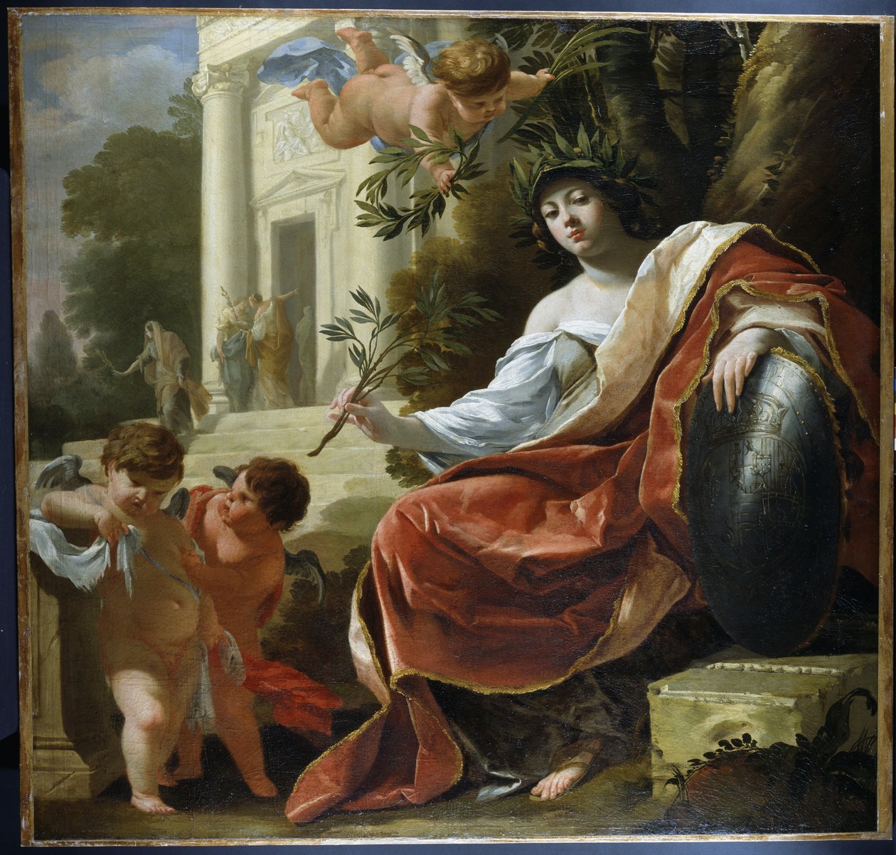 Alegorie míru (olej na plátně) od Simon Vouet