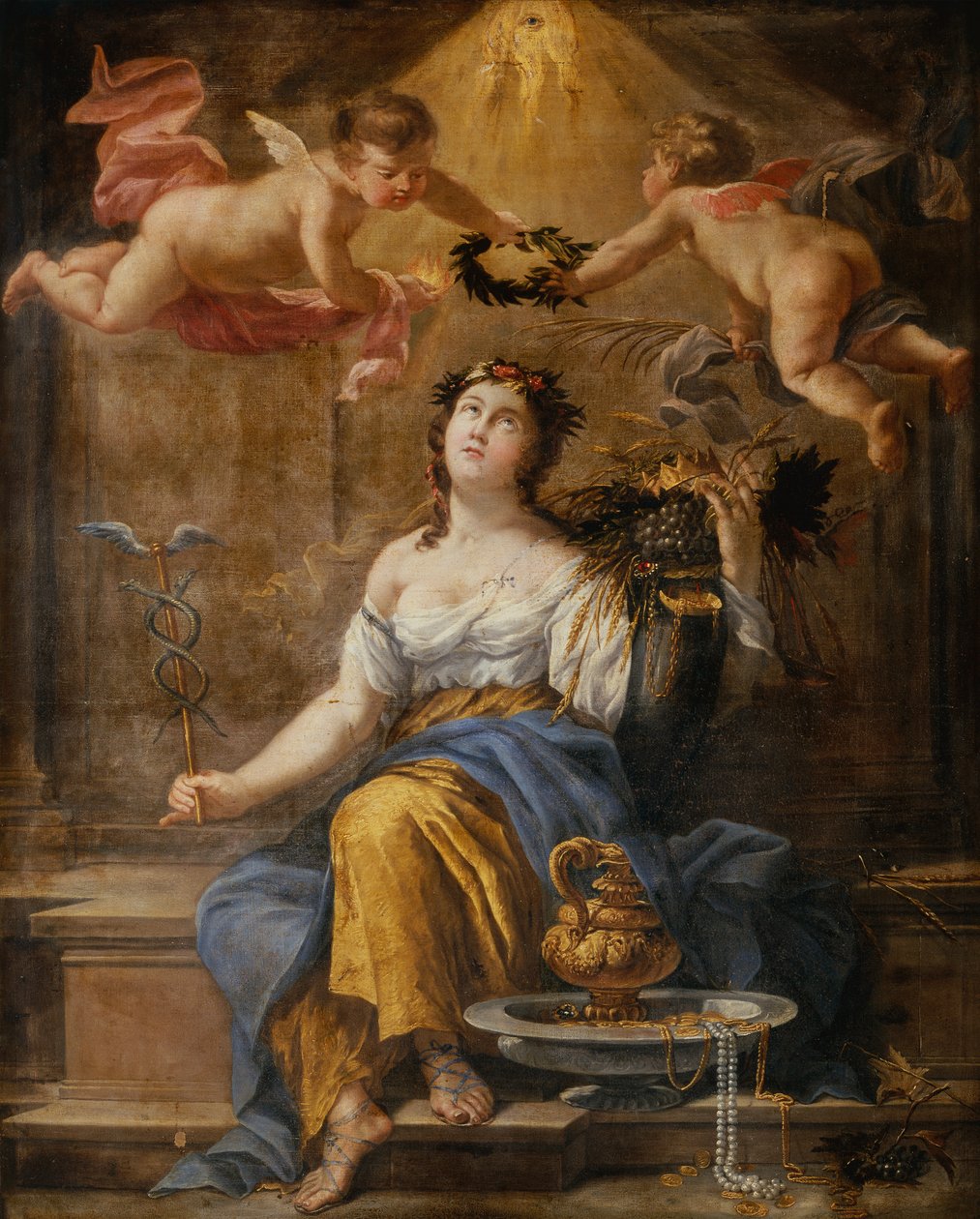 Alegorie veřejného blaha (olej na plátně) od Simon Vouet