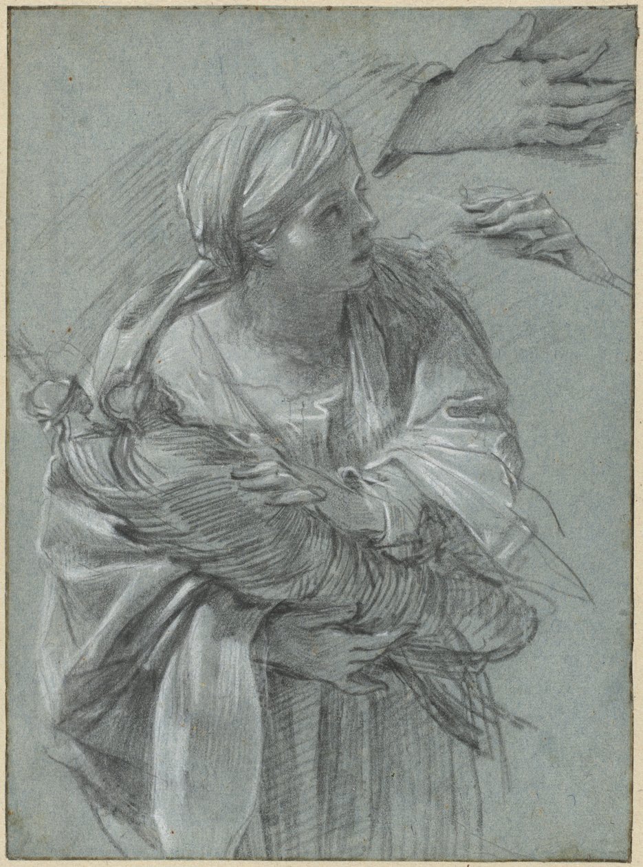 Creusa nesoucí trojské bohy od Simon Vouet