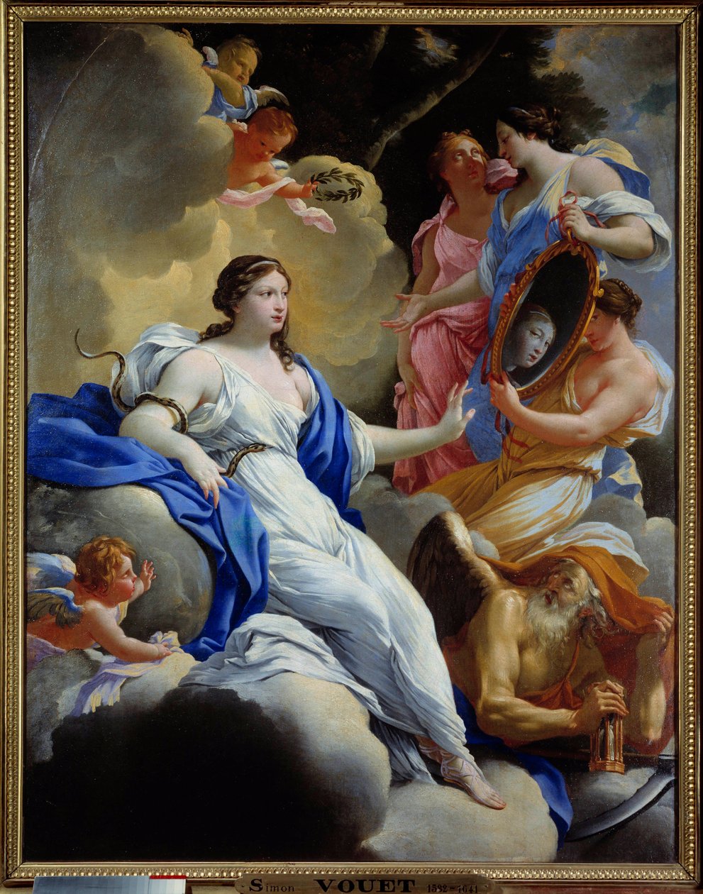 Prudence, Love and Graces Malba Simona Voueta (1590-1649) 1645 Ne. 1,16x0,9 m Montpellier, Fabre Museum od Simon Vouet