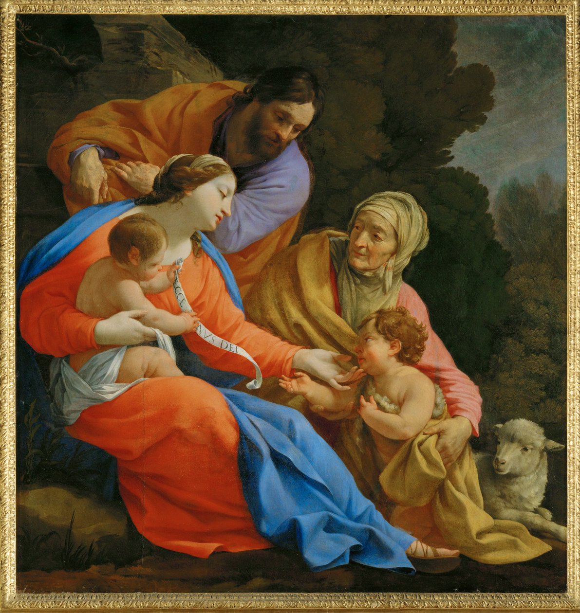 La Sainte Famille - Svatá rodina. R. F... od Simon Vouet