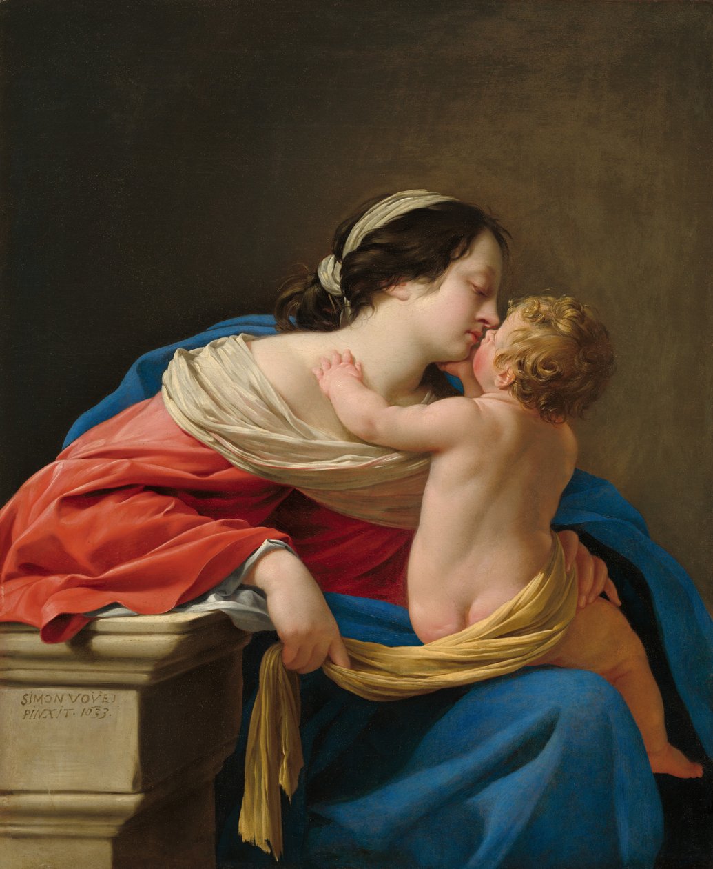 Madonna a dítě od Simon Vouet