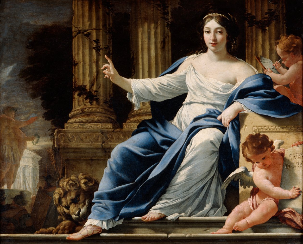 Polyhymnia, Múza výmluvnosti, 17. století od Simon Vouet