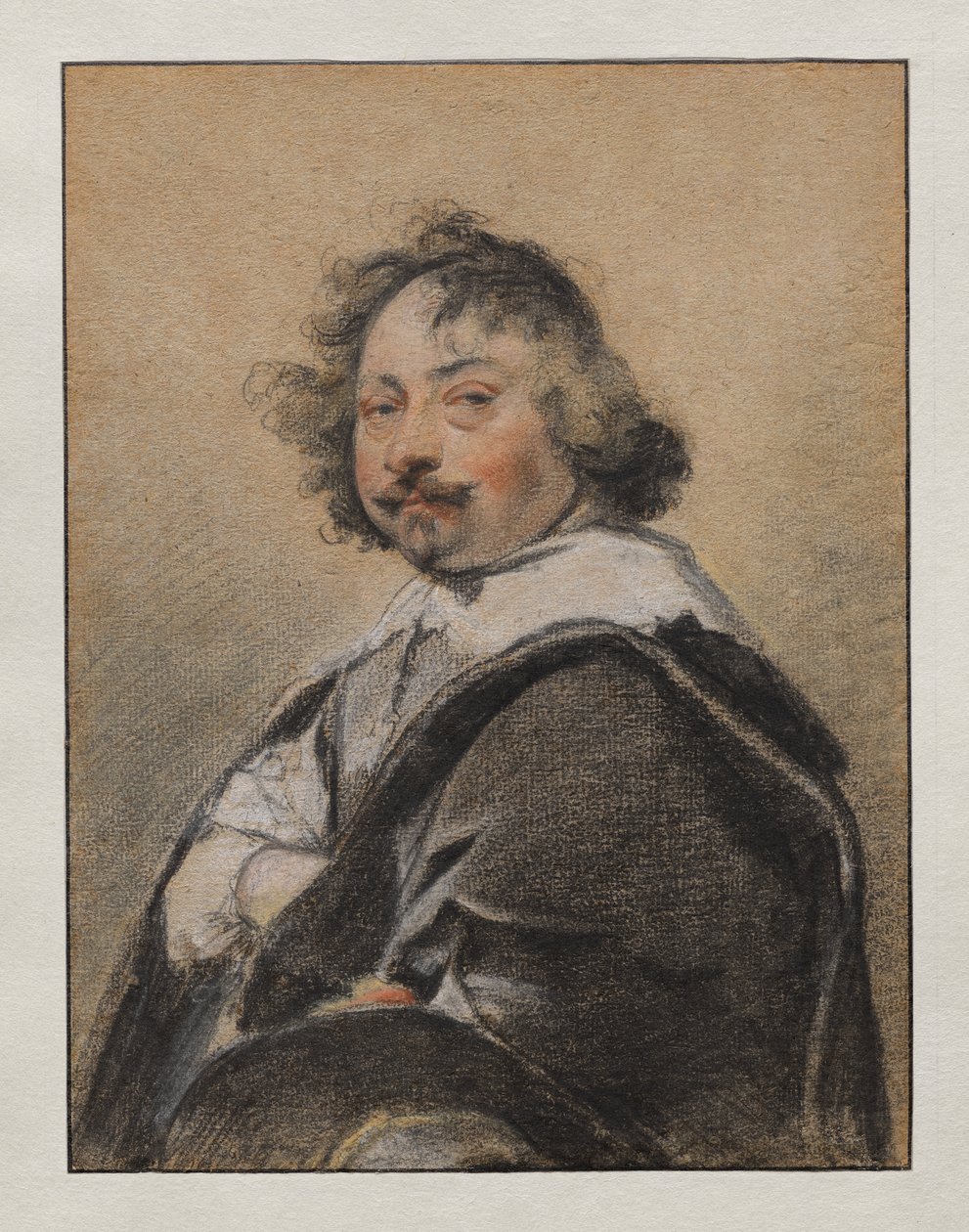 Portrét muže z profilu, otočený doleva od Simon Vouet
